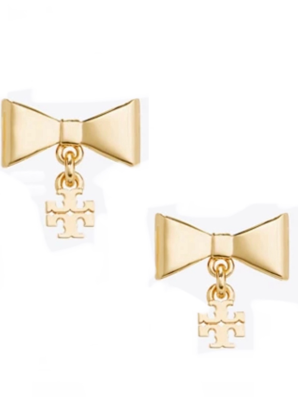 TORY BURCH ⭐️ CURIOUSITY SMALL GOLD BOW EARRINGS 🎀